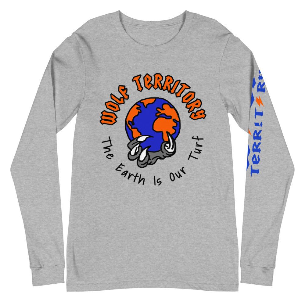 The Earth Is Our Turf, Long Sleeve Tee (Orange)