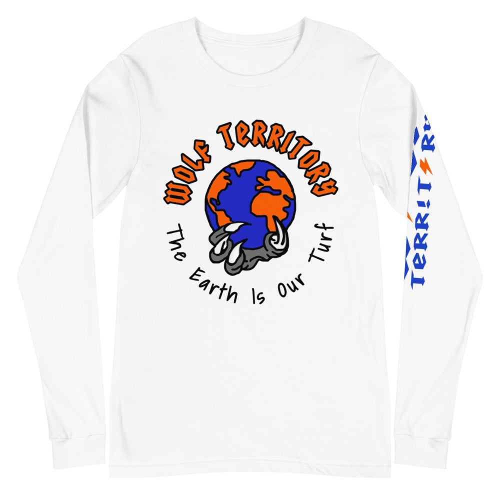 The Earth Is Our Turf, Long Sleeve Tee (Orange)