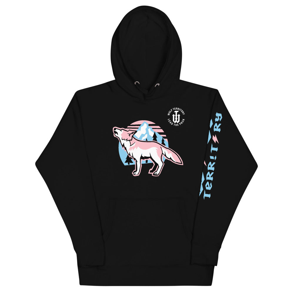 Wilderness Hoodie Powder Blue and Pink