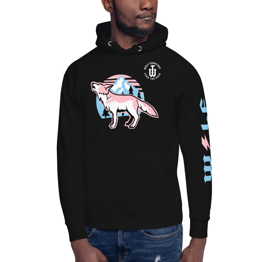 Wilderness Hoodie Powder Blue and Pink