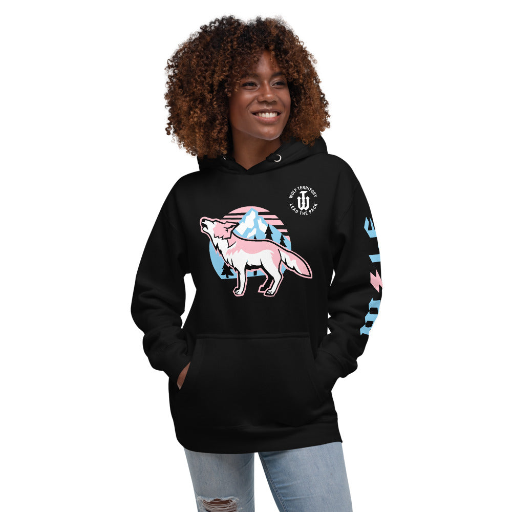 Wilderness Hoodie Powder Blue and Pink