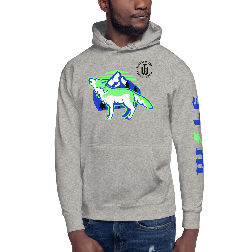 Wilderness Hoodie Blue and Green