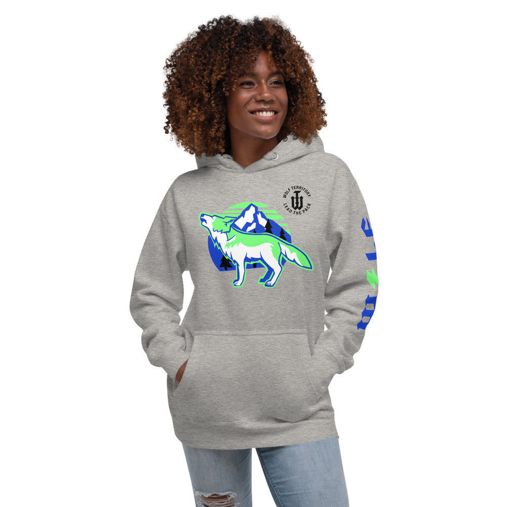 Wilderness Hoodie Blue and Green